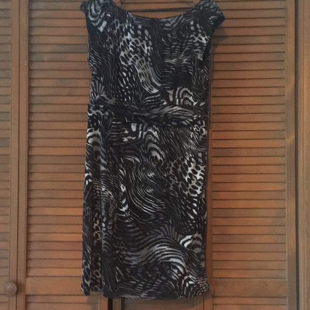 Grey and black dress